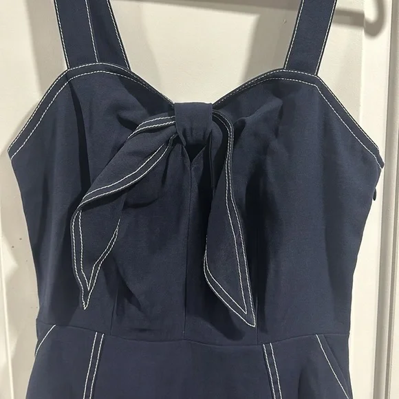 NWT A New Day Nautical Twist Tie Front Dress - Picture 4 of 13